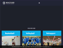 Tablet Screenshot of maccabi-duesseldorf.com